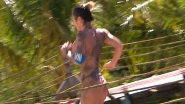 Asta nu s-a văzut la Pro TV! Concurenta care a rămas fără sutien, în timpul unei probe la Survivor România