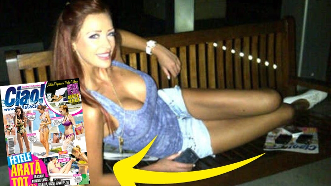 Bianca e la curent cu toate stirile mondene! Citeste revista Ciao! noaptea in parc