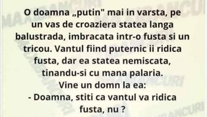 BANCUL ZILEI | Ce a făcut o pensionară pe un vas de croazieră