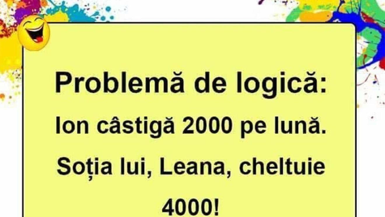 Bancul începutului de săptămână | Problemă de logică