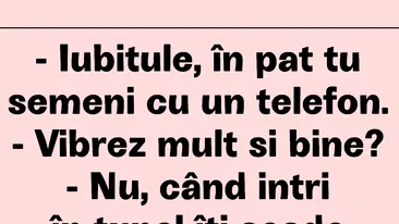 BANC | Iubitule, în pat semeni cu un telefon