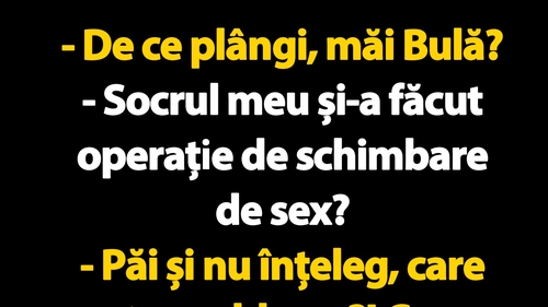 BANC BULA | "De ce plângi, măi Bulă"