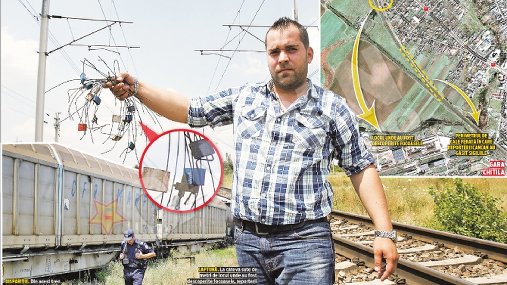 Reporterii CANCAN au gasit zeci de sigilii rupte in zona in care au fost abandonate focoasele furate! Jaf la drumul mare!