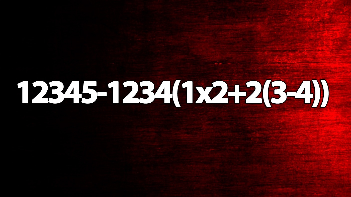 Test IQ doar pentru genii | Calculați în 5 secunde: 12345-1234(1x2+2(3-4))