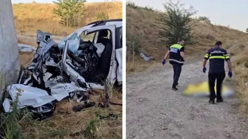 Tragedie în ziua de Rusalii! A murit pe loc după ce s-a înfipt cu mașina într-un cap de pod