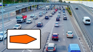 Puțini șoferi știu! Ce trebuie să faci dacă întâlnești acest semn de circulație, cu o săgeata portocalie. Unde poate fi văzut indicatorul rutier problematic