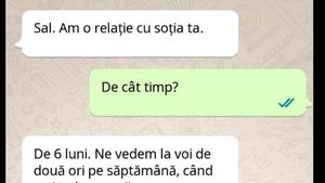 BANCUL ZILEI | "Sal. Am o relație cu soția ta"