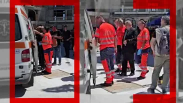 Incidente la sfințirea bisericii lui Gigi Becali. Un bărbat a avut nevoie de îngrijiri medicale