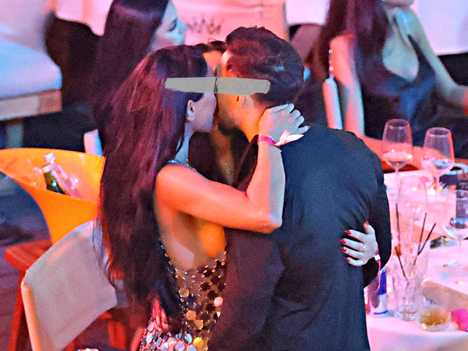 Un sărut care i-a luat prin surprindere pe fanii lui Tyga (Foto: CANCAN.RO)