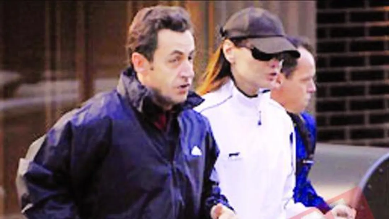 Carla si Sarkozy fac jogging la New York
