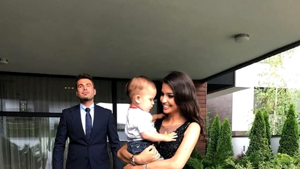 Adrian și Sandra Mutu, împreună cu micuțul Tiago... tabloul perfect de familie!