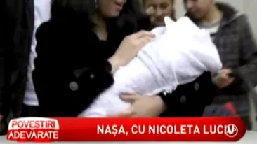 VIDEO Nicoleta Luciu a botezat o fetita! Vrea sa aiba 100 de fini