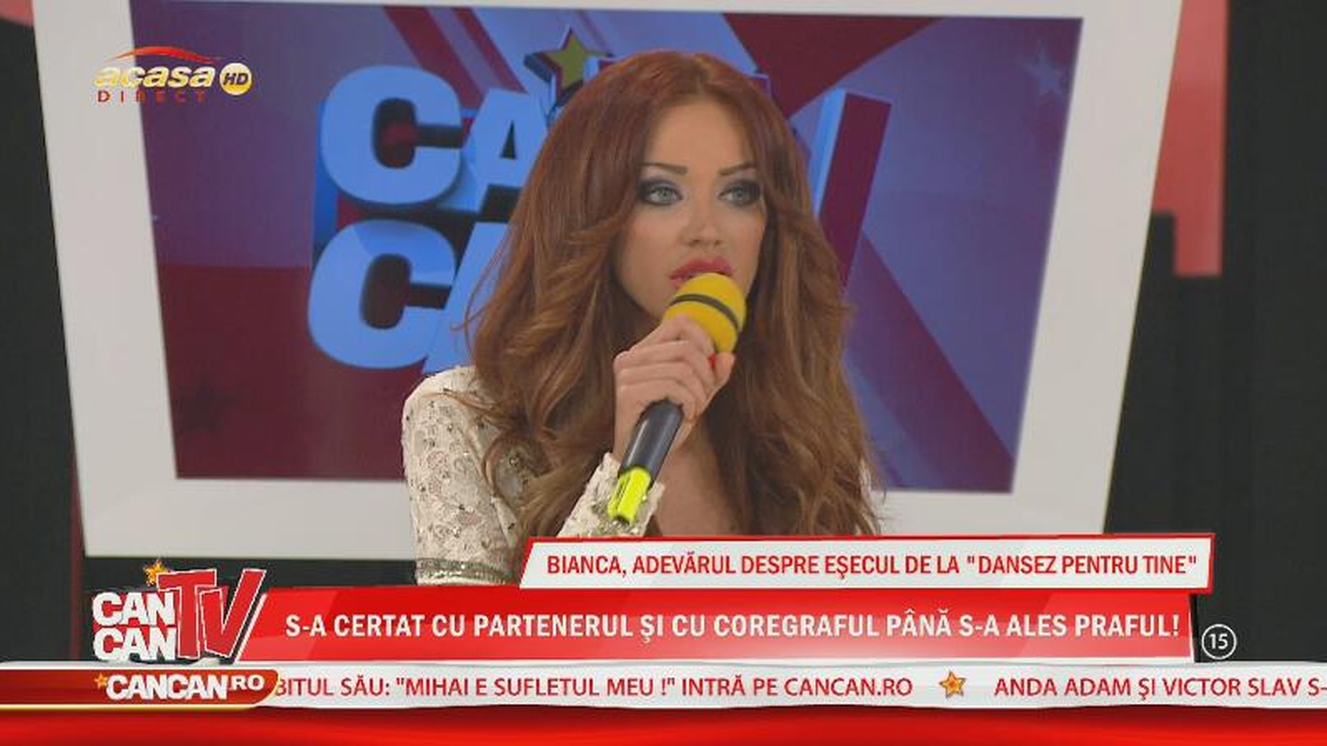 Prima apariţie TV a Biancăi după eliminarea de la "Dansez pentru tine"! Uite ce supărată şi tensionată e!