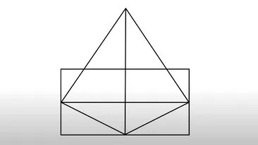 Test de inteligență | Câte triunghiuri sunt, în total, în această imagine: 11, 13, 15 sau 17?