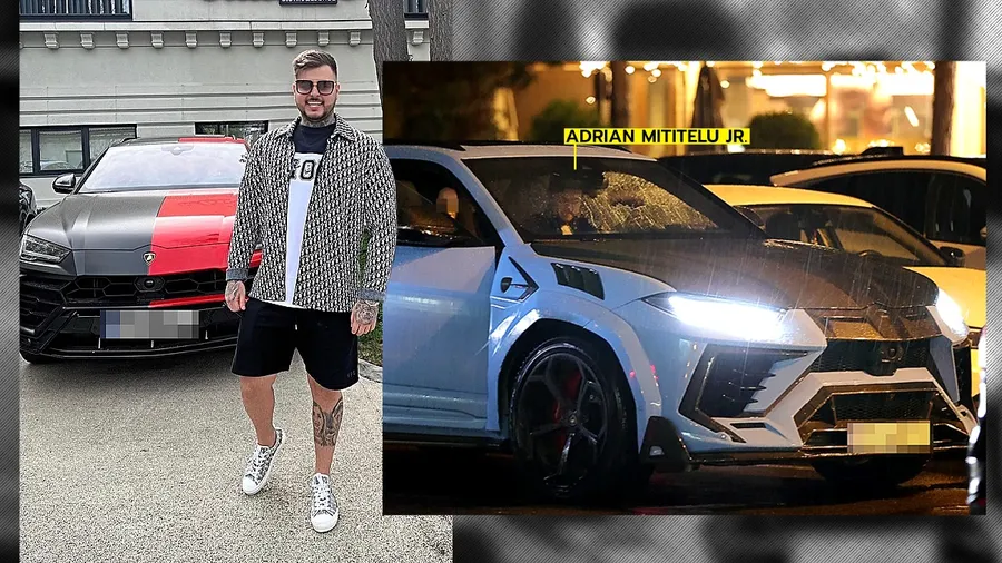 Adrian Mititelu Jr. și-a recolantat superbul Lamborghini Urus de 400.000 de euro (SURSA FOTO: CANCAN.RO)