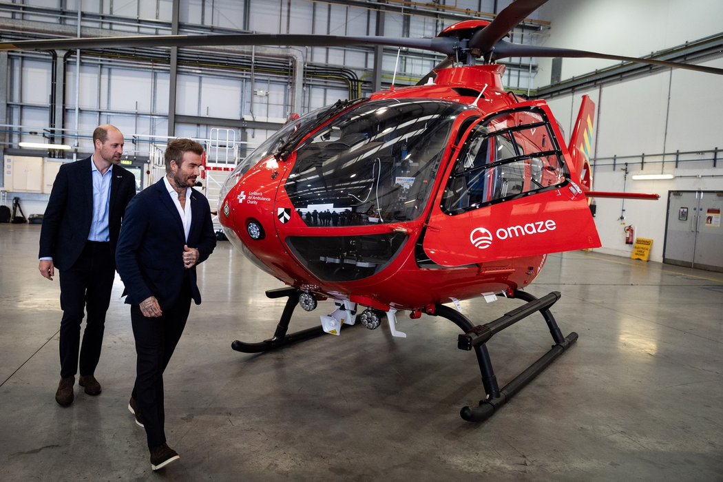 Prințul William si David Beckham. Sursa foto: Profimedia