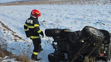 Tragedie în Florești, Giurgiu! Un tânăr s-a răsturnat cu ATV-ul în camp și a fost găsit după mai multe ore