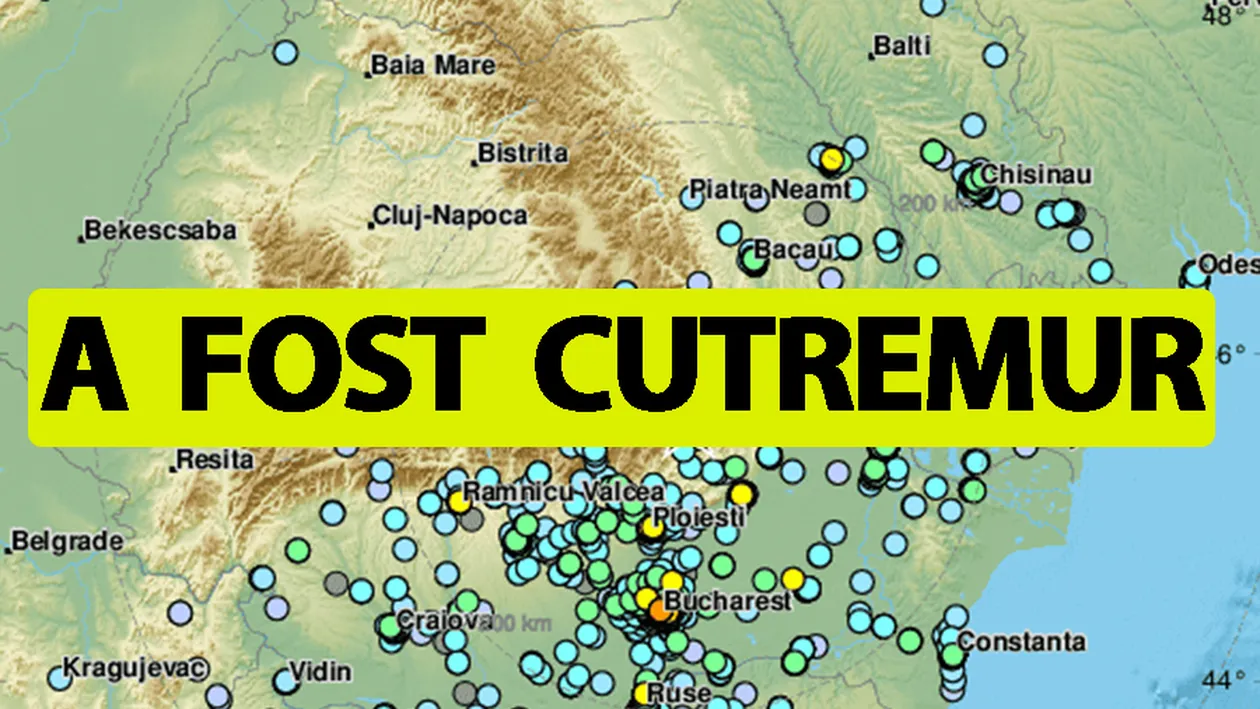 Cutremur mare azi-noapte! În ce orașe din România s-a resimțit