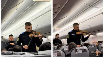 Surpriză de 1 decembrie, la 10.000 m altitudine! Momentul care i-a înduioșat pe toți pasagerii Tarom