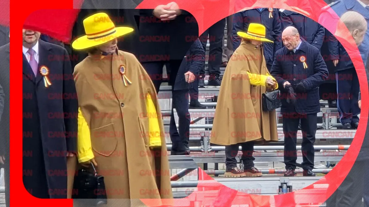 Cine e doamna cu pălărie galbenă, de la parada de 1 Decembrie? Ținută deosebită de Ziua Națională | EXCLUSIV