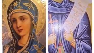 Mai mulți localnici, dintr-un sat din Buzău, au luat cu asalt casa unui bărbat, după ce icoanele pe care le are au început să „plângă” cu mir