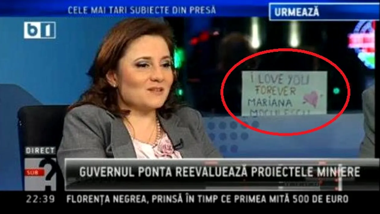 Cristi Marin, evacuat de paznici dupa ce a lipit un mesaj de amor pe geamul studioului, la o emisiune live! Vezi declaratia!