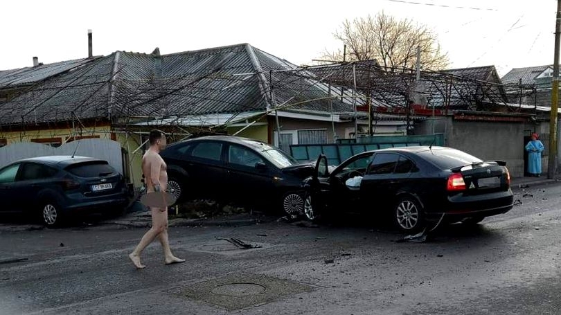 Accident în Constanţa! Șoferul vinovat a coborât de la volan gol pușcă
