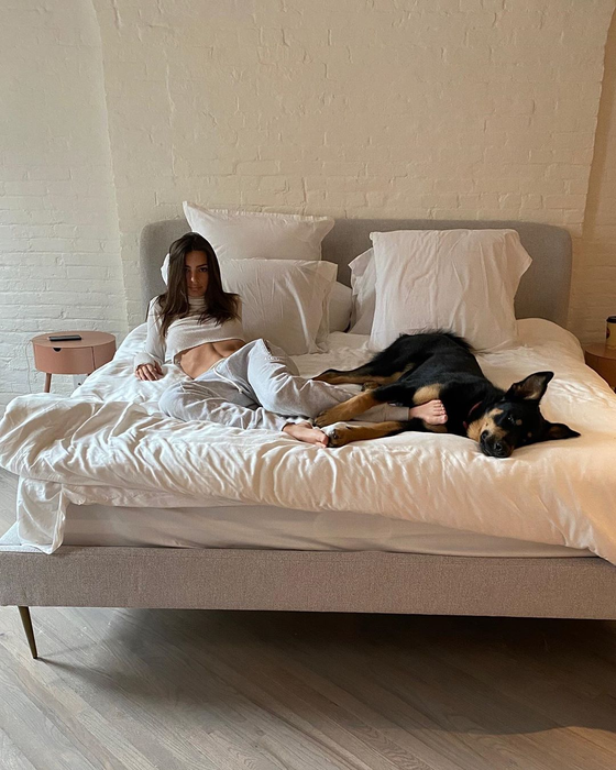 Imagini incendiare cu Emily Ratajkowski din carantină. Cum stă închis în casă cel mai cunoscut model din SUA | FOTO