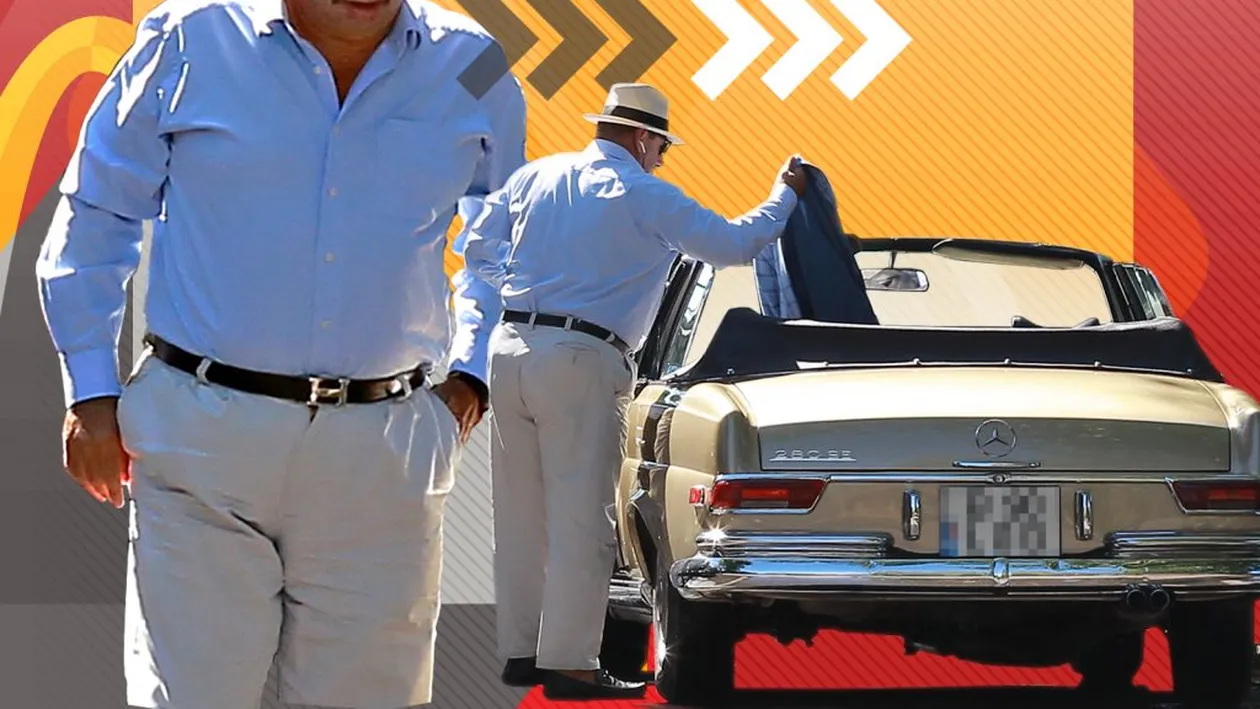 Tăticul McDonald's & City Grill a făcut senzație în cartierul miliardarilor cu un Mercedes de colecție!