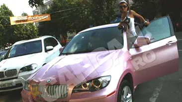 Am aflat cine este stapana Bentley-ului roz! Ea e Paris Hilton de Pitesti!