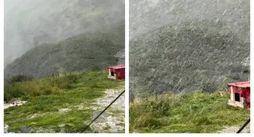 Fenomene meteo extreme: ninsoare în luna august, în România! Imaginile care te vor lăsa fără cuvinte