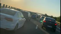 Trei accidente pe A2, sâmbătă dimineața! Între victime, un copil de 10 ani VIDEO