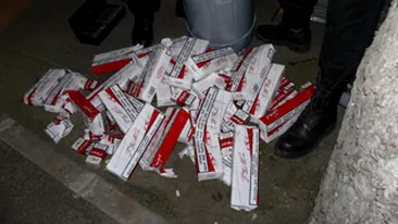 Pana unde merge mintea romanului? Au ascuns tigarile in butelia de gaz a masinii!