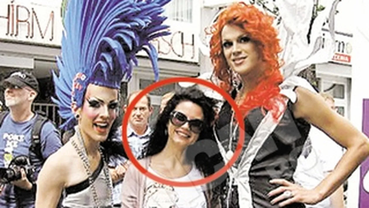 Fascinata de homosexuali. Iubita lui Silviu Ilie, vedeta la paradele gay