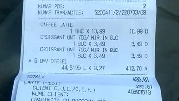 Ce țeapă a luat un șofer după ce a alimentat de 412 lei într-o benzinărie din Cluj: Ați plătit cu card de euro, de asta!