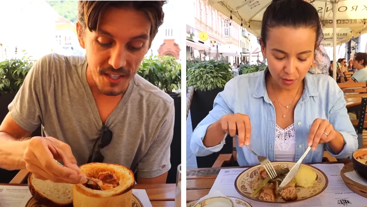 Cum a reacţionat o turistă din SUA, după ce a mâncat ciorbă de fasole în pâine şi sarmale: “Miros…”
