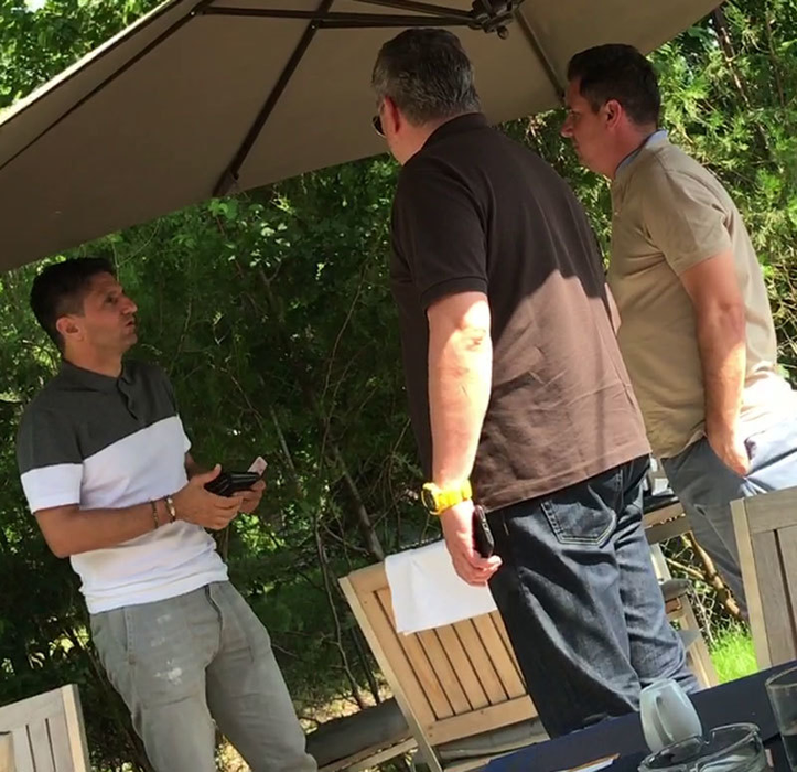 Lucescu Jr. şi Narcis Răducan discută aprins pe marginea unui subiect