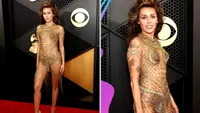 Miley Cyrus s-a îmbrăcat doar în ace de siguranţă la Premiile Grammy 2024. Cele mai tari ţinute de la ceremonie. Galerie FOTO