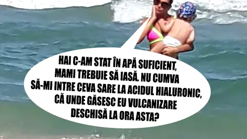 E mama (foto)model. Eba şi-a ”concediat” bona la mare!