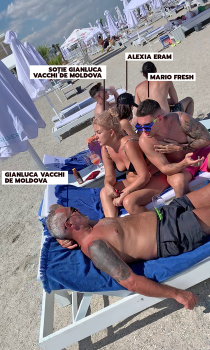 Gianluca Vacchi de Moldova, relaxare alături de soție și fiu