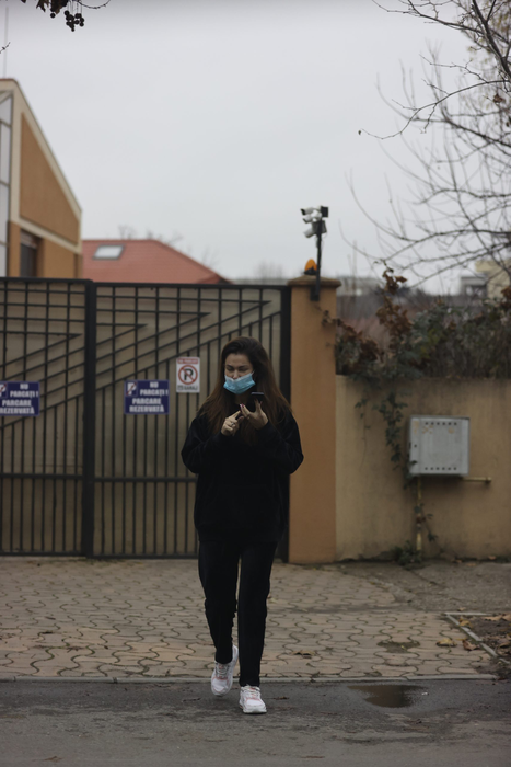 Nicoleta Luciu, zilele trecute, în zona de nord a Capitalei