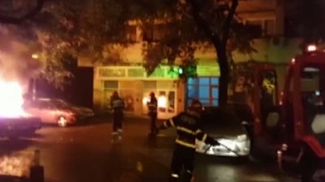 O maşină a fost incendiată în Capitală! 