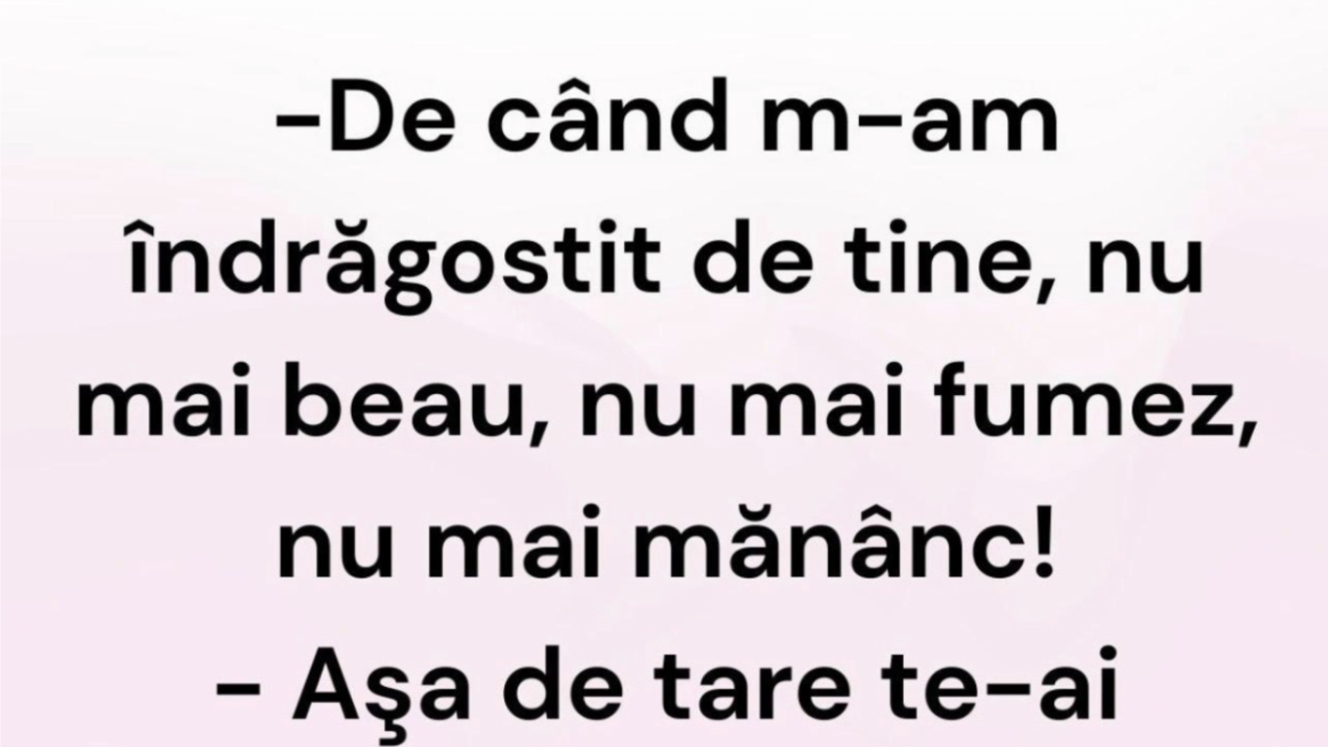 BANCUL DE MARȚI | ”De când m-am îndrăgostit de tine, nu mai beau”