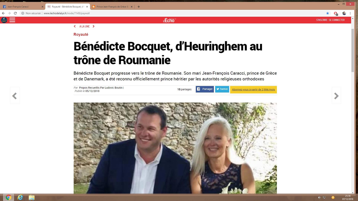 Jean-François Caracci și soția sa încearcă prin toate mijloacele să își demonstreze originile... regale