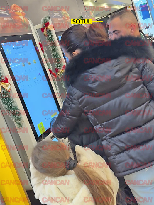 Mădălina Pamfile, cu soțul albanez la fast food