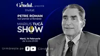 Marius Tucă Show începe marți, 14 februarie, de la ora 20.00, live pe gândul.ro.