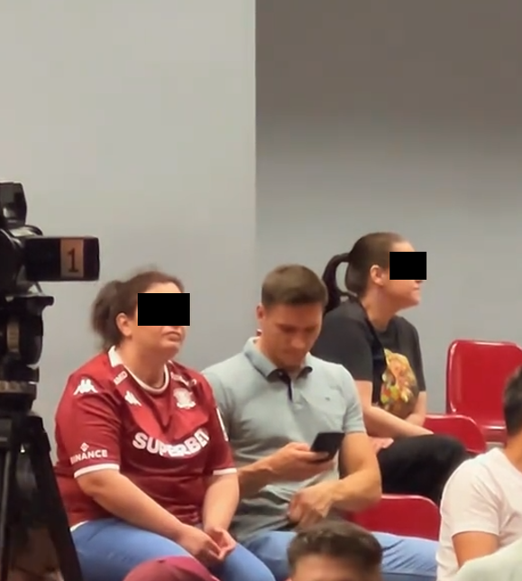 Ofițerul SPP a participat la un eveniment sportiv/ Sursa foto: TikTok