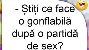 BANCUL ZILEI | Ce face o păpușă gonflabilă după o partidă de amor