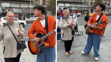 Ioana Tufaru a dat de Emilian pe stradă și s-au pus pe cântat! Ce voce are fiica Andei Călugăreanu