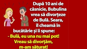 BANC | Bubulina vrea să divorțeze de Bulă